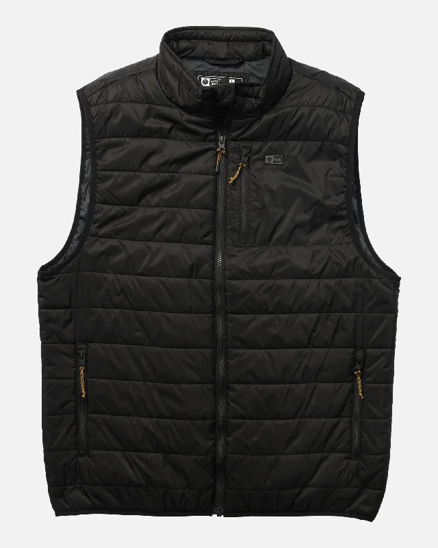 wool vests for men -Barrier Vest - Black