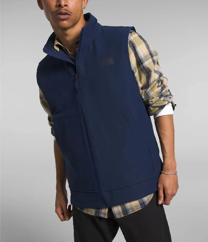 modern vests for men -Camden Thermal Vest In Summit Navy Dark