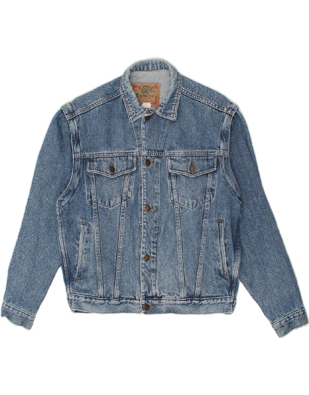 stylish jackets for men -CASUCCI Mens Denim Jacket UK 38 Medium Blue Cotton