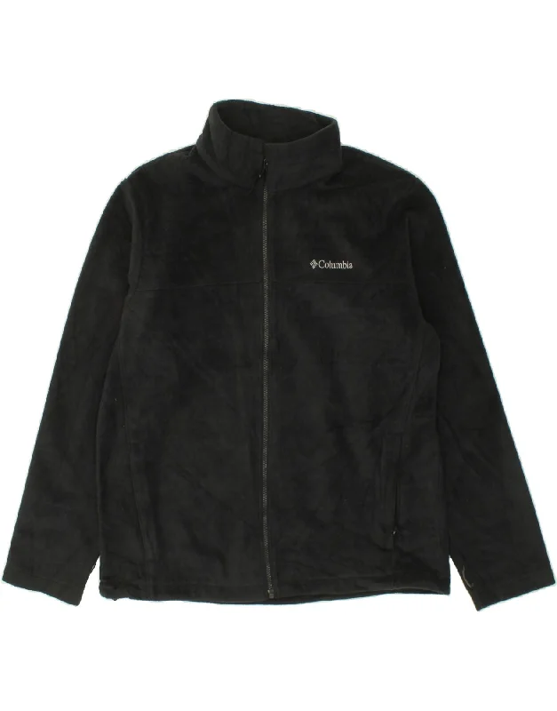 men's velvet jackets -COLUMBIA Mens Fleece Jacket UK 40 Large Black Polyester