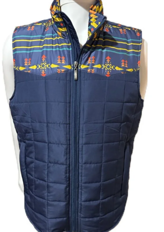 lightweight waistcoats for men -Men's Western Aztec Vest Style#-M-24215