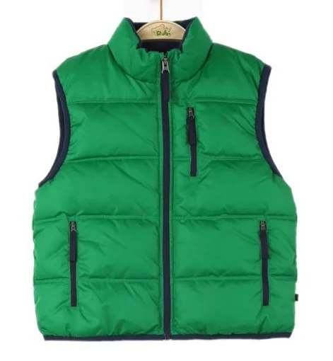 men's padded vests -E-Land Kids Vest in Green