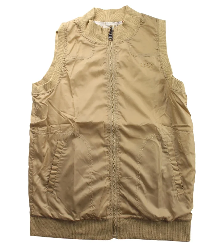 men's vests with zippers -ELLE Reversible Outerwear Vest 14Y