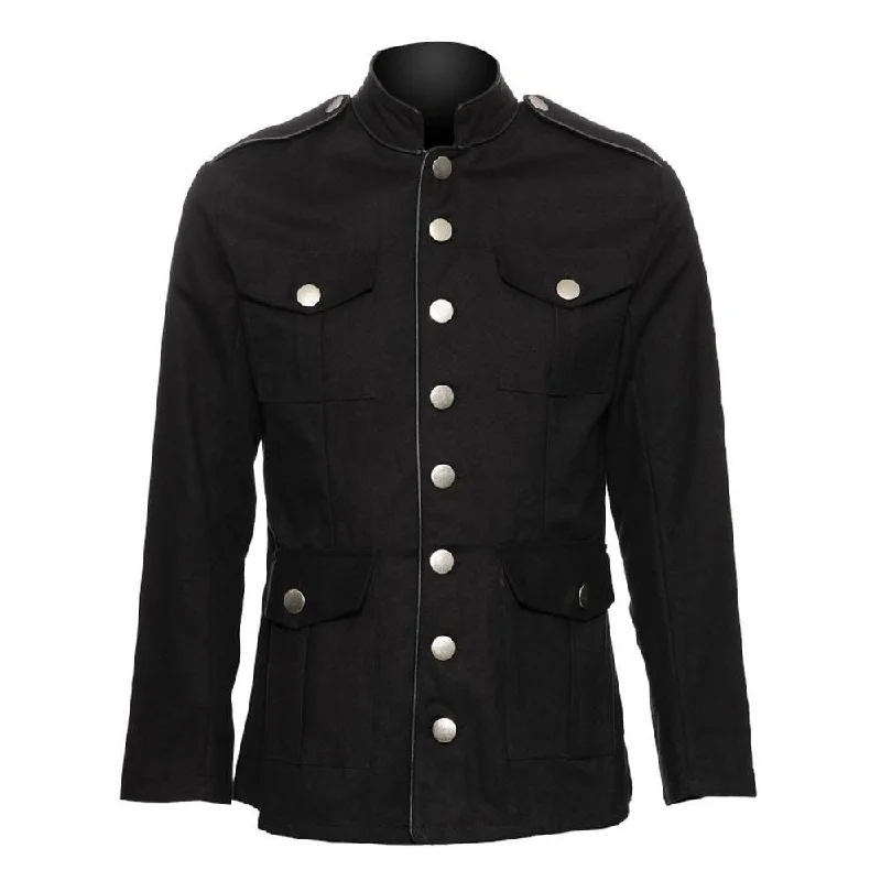 men's stylish jackets -Gothic Military Officers Jacket