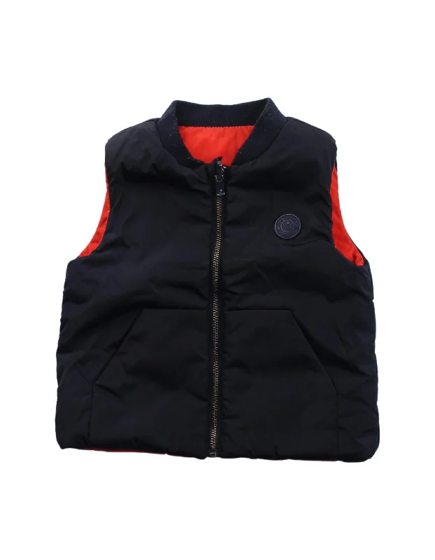 men's waistcoats for winter -Jacadi Reversible Outerwear Vest 6-12M