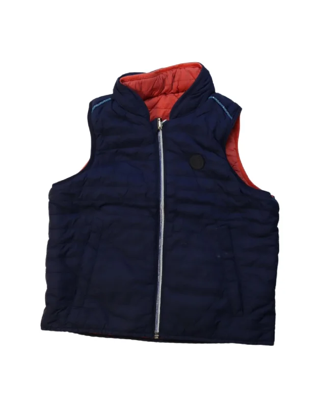 men's fleece-lined vests -Jacadi Reversible Outerwear Vest 6T