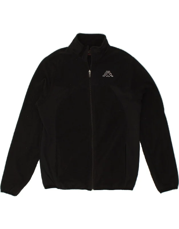 men's versatile jackets -KAPPA Mens Fleece Jacket UK 36 Small Black Polyester