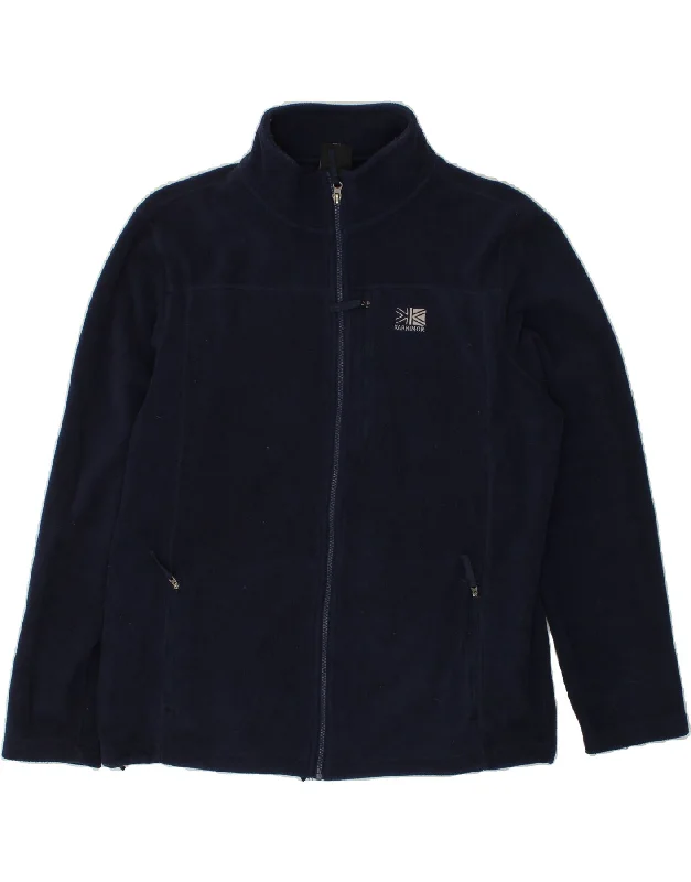 men's lightweight outdoor jackets -KARRIMOR Mens Fleece Jacket UK 40 Large Navy Blue Polyester