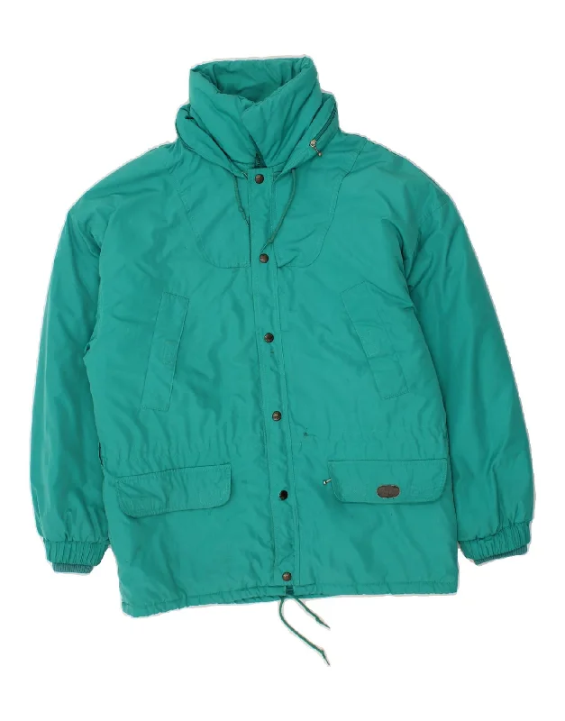 men's winter coats and jackets -KILLY Mens Hooded Windbreaker Jacket IT 50 Large Turquoise Polyester