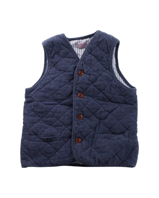 men's vest for weddings -La Coqueta Quilted Vest 7Y