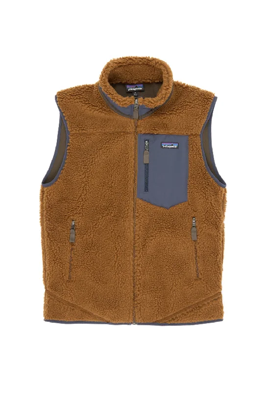 outdoor activity vests for men -Patagonia Men's Classic Retro-X Vest - Shelter Brown