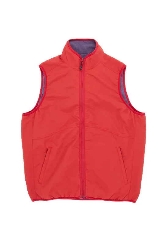 men's padded vests -Wild Things Men's Cordura Reversible Vest - Red