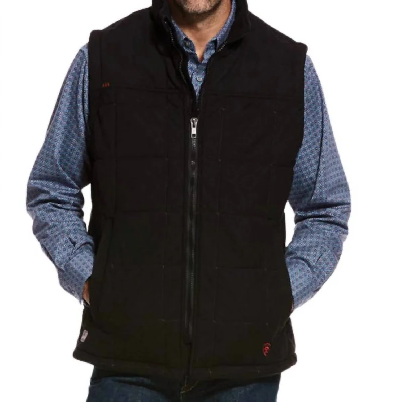 men's checkered vests -Men's Crius Insulated Vest In Black