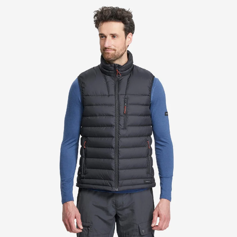 men's vest for weddings -Forclaz Men's MT500 Down Puffer Vest