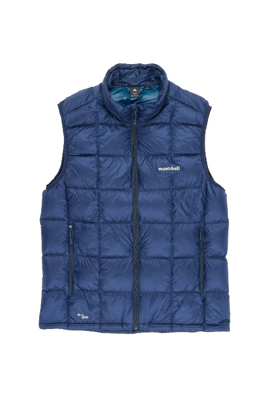 outdoor vests for men -Montbell Men's Superior Down Vest - Navy