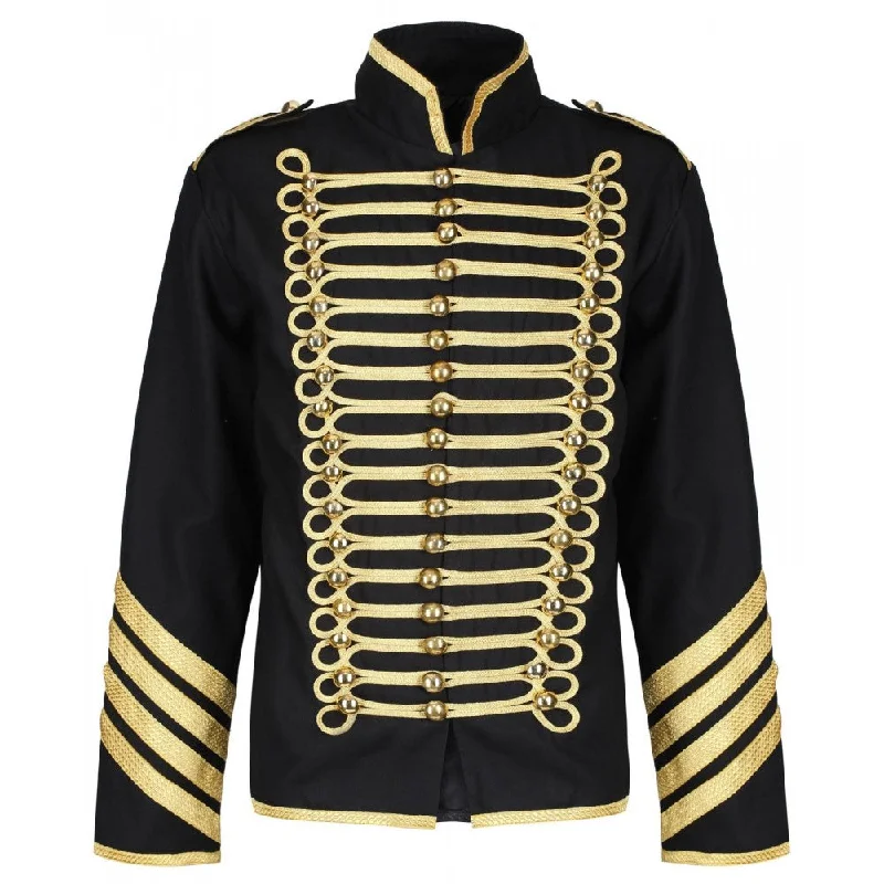 men's trench coats -Military Gold Drummer Jacket