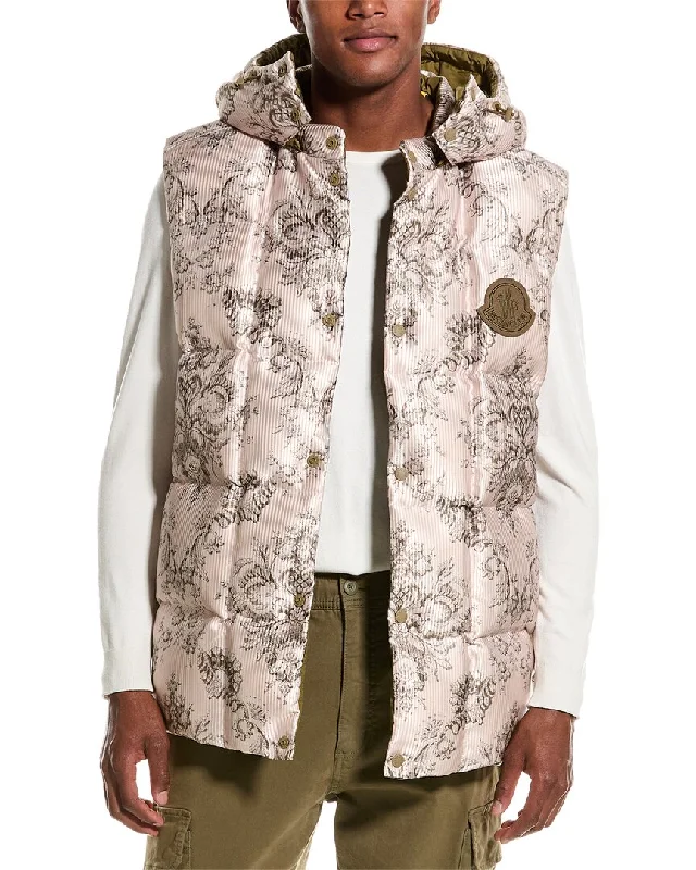 fitted waistcoats for men -Moncler Rabeh Vest