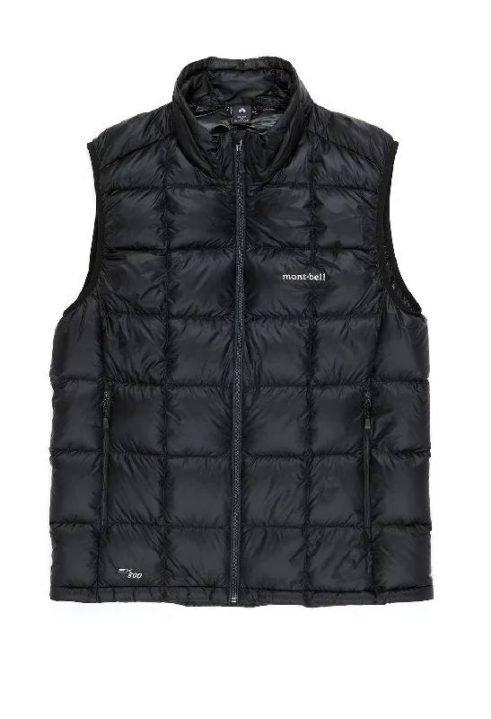 men's reversible vests -Montbell Men's Superior Down Vest - Black