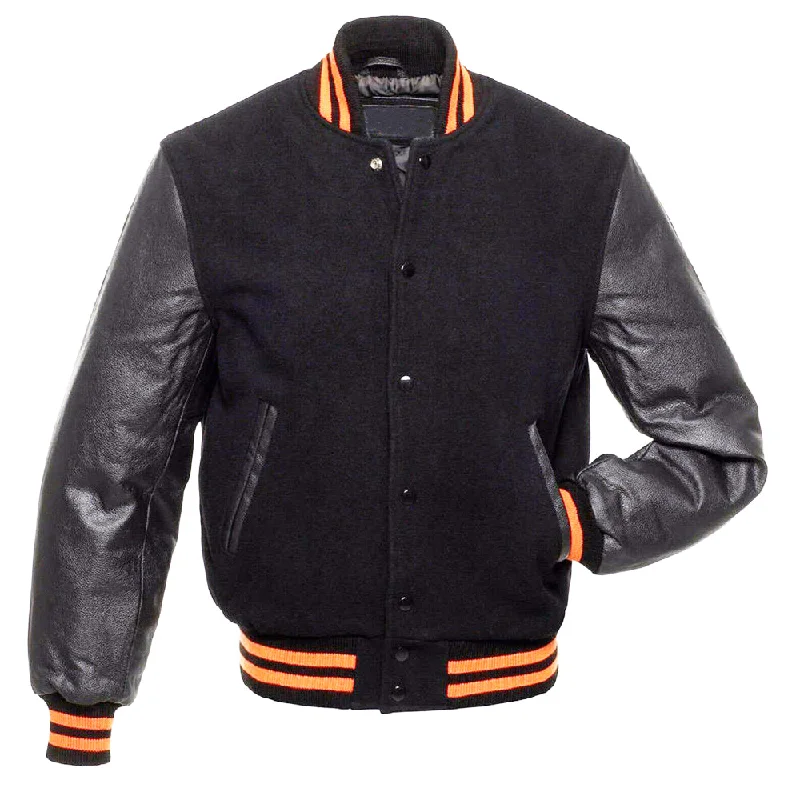 men's peacoats for casual wear -Varsity Baseball Multicolor Jacket