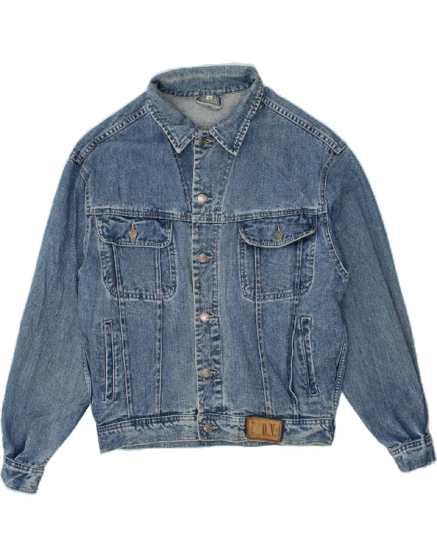 men's stylish coats and jackets -ON TANTUM Mens Denim Jacket UK 38 Medium Blue Cotton