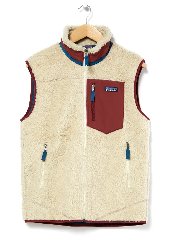 men's vests with zippers -Patagonia Classic Retro-X Men's Vest - Dark Natural