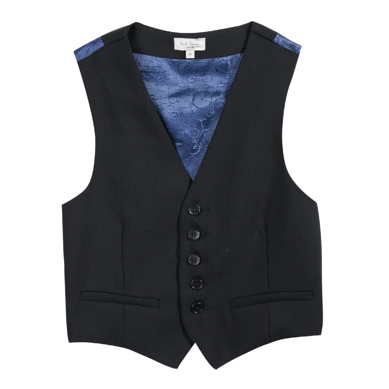 lightweight waistcoats for men -Paul Smith Junior Kids Boy Silk Suit Vest