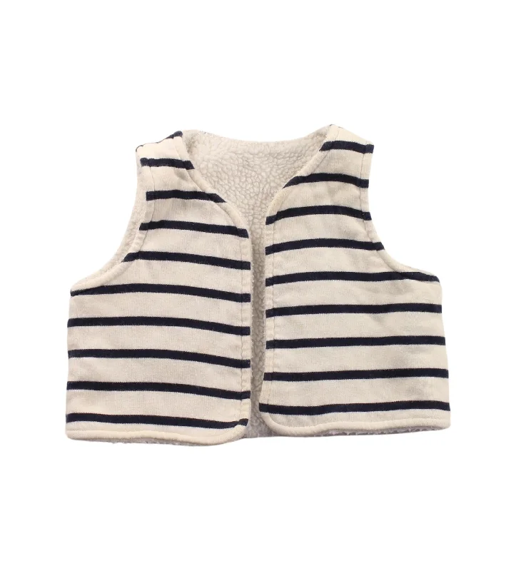 men's vest with pockets -Petit Bateau Dress Up Vest 6-12M