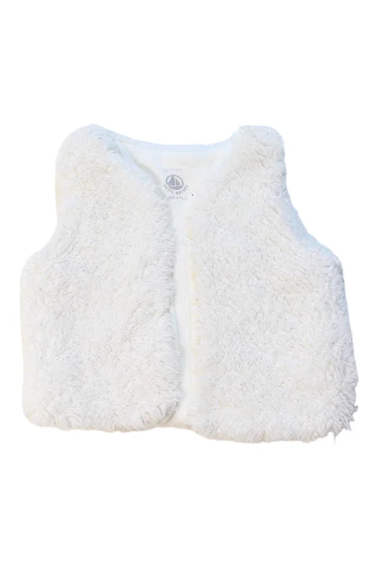 men's winter vests -Petit Bateau Fur Vest 12M