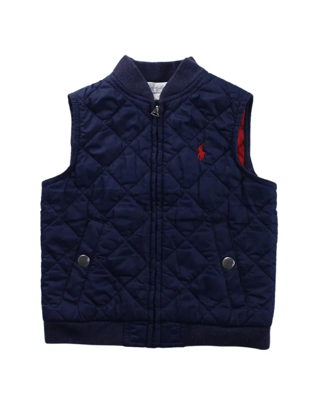 leather vests for men -Ralph Lauren Quilted Vest 6-12M