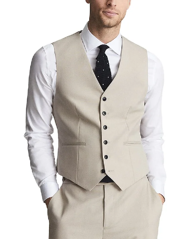 men's premium vests -Reiss Fine Wool Vest