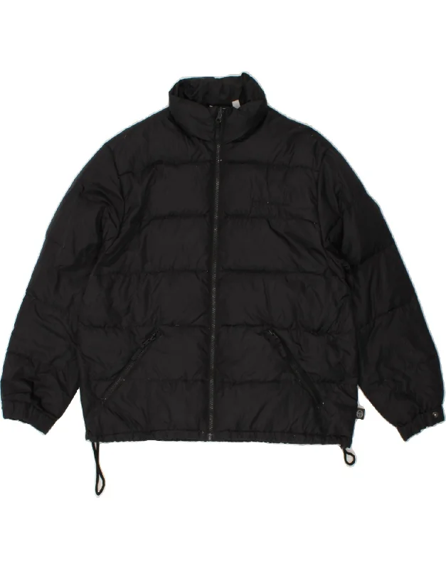 men's army-style jackets -SERGIO TACCHINI Mens Oversized Padded Jacket IT 46 Small Black Nylon