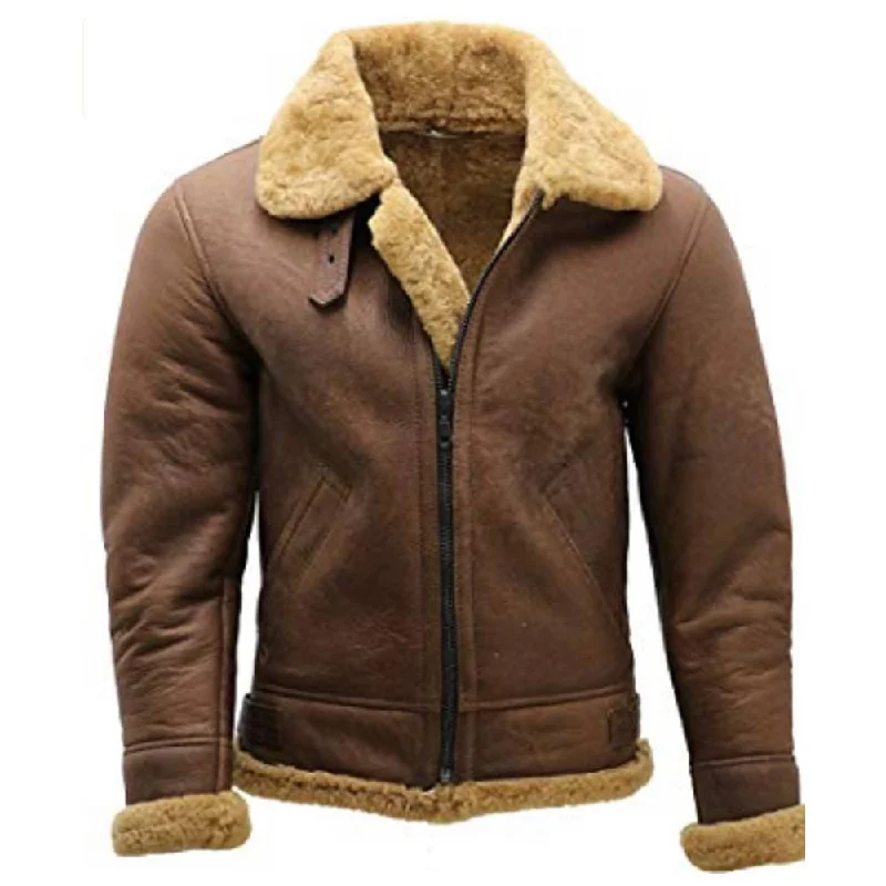 men's winter jackets -Shearling Bomber Jacket