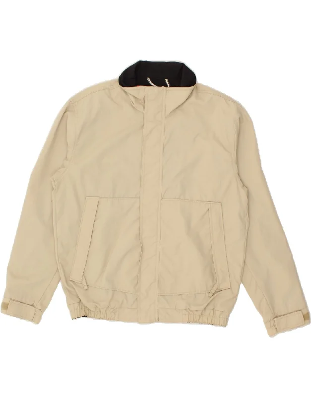 men's waterproof jackets -SLAM Mens Bomber Jacket UK 36 Small Beige Nylon