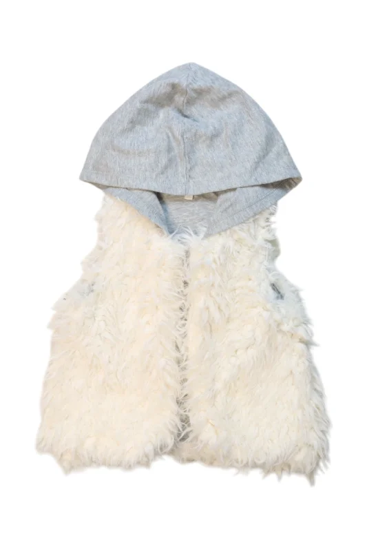 men's waistcoats for layering -Splendid Fur Hooded Vest 18-24M