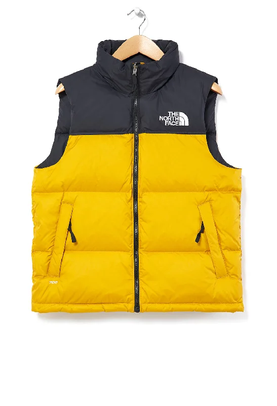 smart casual vests for men -The North Face 1996 Retro Nuptse Men's Vest - Arrowwood Yellow