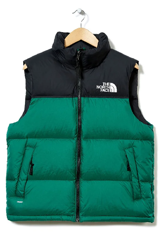 men's casual plaid vests -The North Face 1996 Retro Nuptse Men's Vest - Evergreen