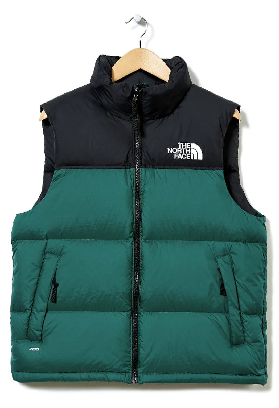 men's checkered vests -The North Face 1996 Retro Nuptse Men's Vest - Night Green