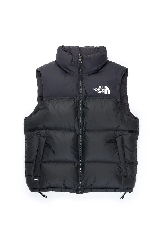 wool vests for men -The North Face 1996 Retro Nuptse Men's Vest - Recycled TNF Black