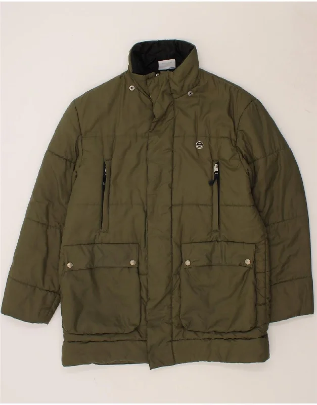 men's tailored jackets -THE NORTH FACE Mens Padded Jacket UK 38 Medium Khaki Polyester