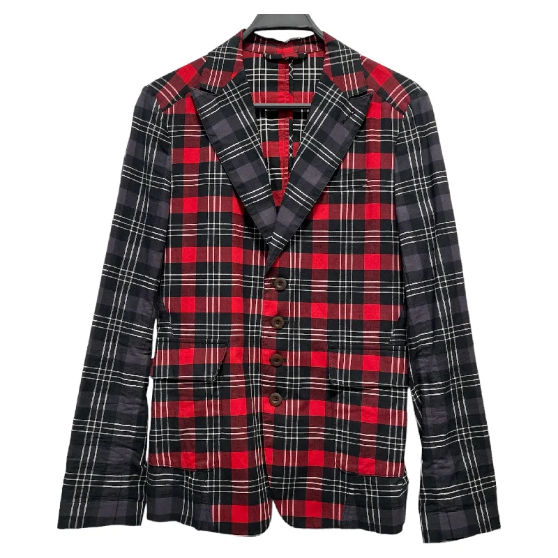 men's utility jackets -Vivienne Westwood MAN//Jacket/46/RED/Cotton/Plaid//