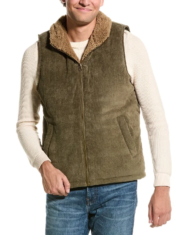 men's sleeveless waistcoats -WEATHERPROOF VINTAGE Corduroy Puffer Vest