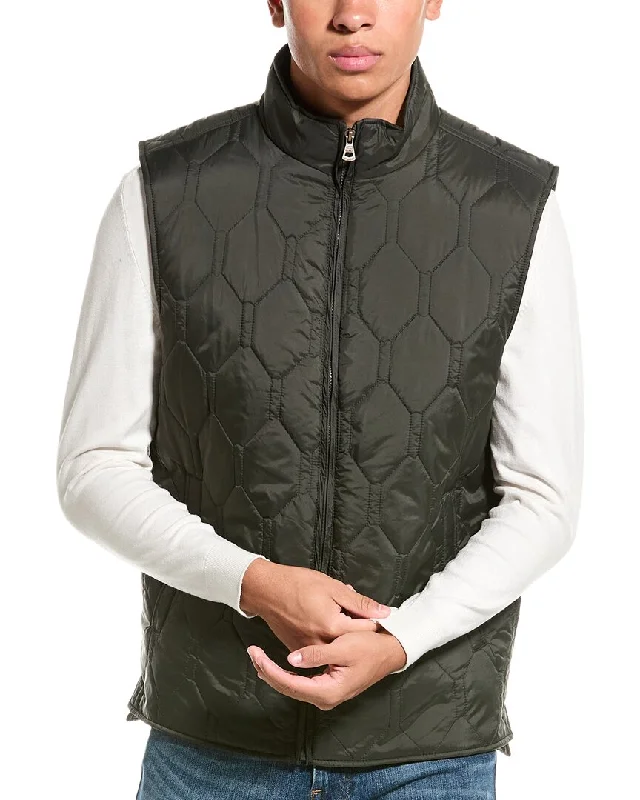 men's formal waistcoats for weddings -WEATHERPROOF VINTAGE Hexagon Quilted Vest