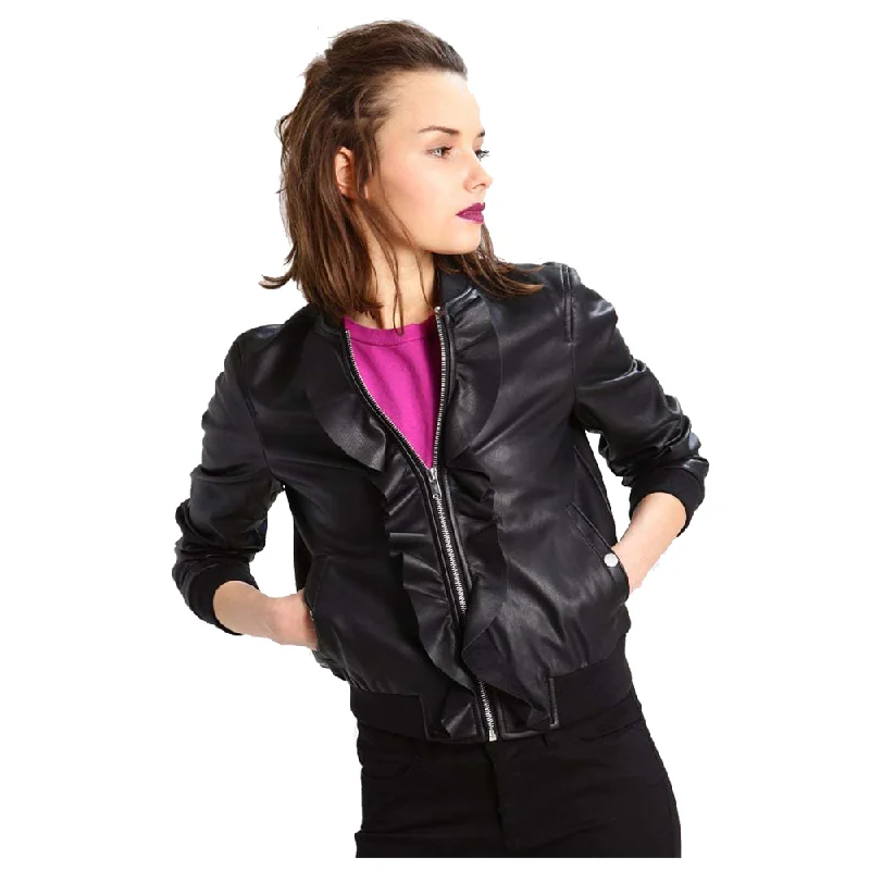 men's winter jackets -WOMEN REAL LEATHER FASHION JACKET