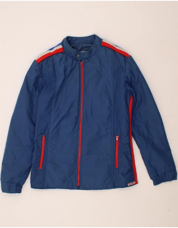 men's lightweight rain jackets -YORK Mens Bomber Jacket UK 38 Medium Navy Blue