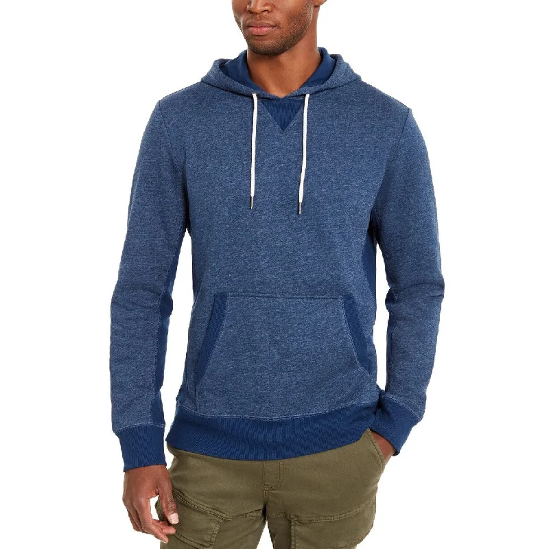 seasonal hoodies for men -American Rag Men's Snow Fleece Hoodie Blue Size Small