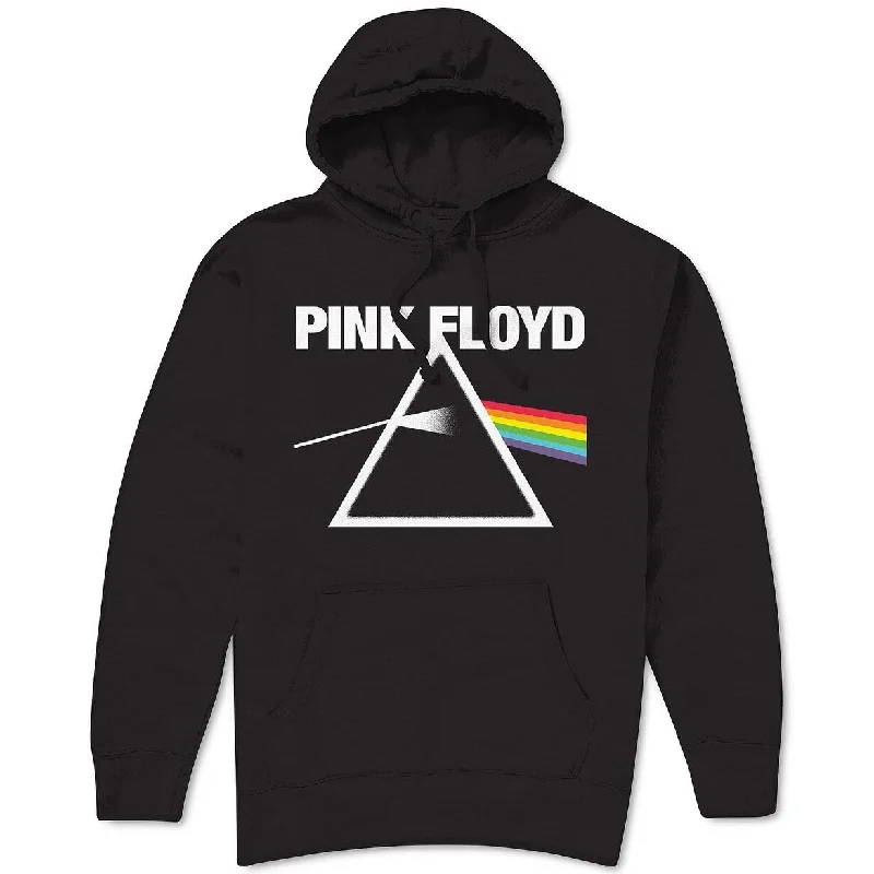 men's hoodies for layering -Hibrid Mens' Pink Floyd Dark Side Of The Moon Hoodie Black Size Large