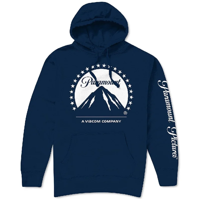 stylish sweatshirts for men -Hybrid Men's Paramount LogoHoodie Blue Size X-Large