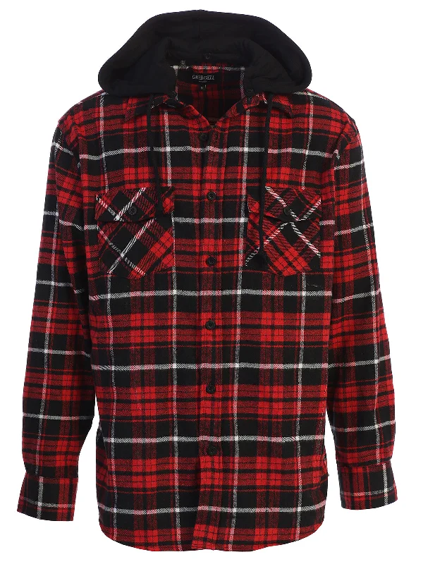 81 - Black / Red / White Cross Stitched Plaid