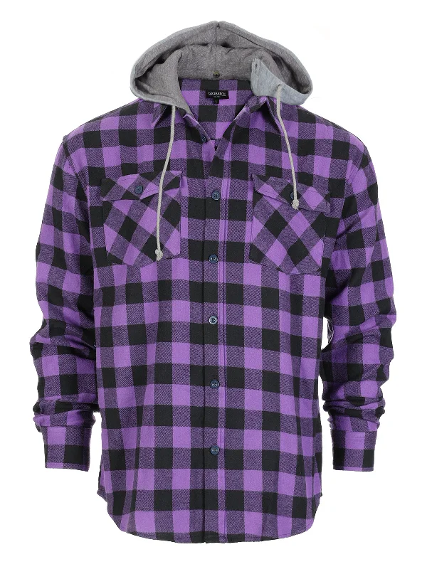 1115 - Purple/Black Check Plaid