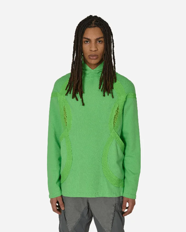 men's fashion hoodies -Kiko Kostadinov Sinesis Hoodie Green Flash